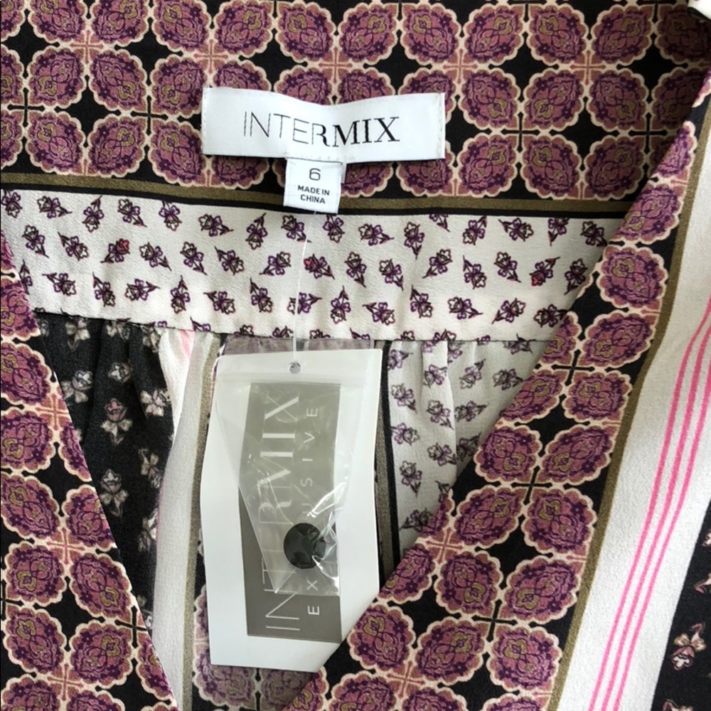 NEW • Intermix • Casene Floral Mosaic Romper Silk - Picture 5 of 5